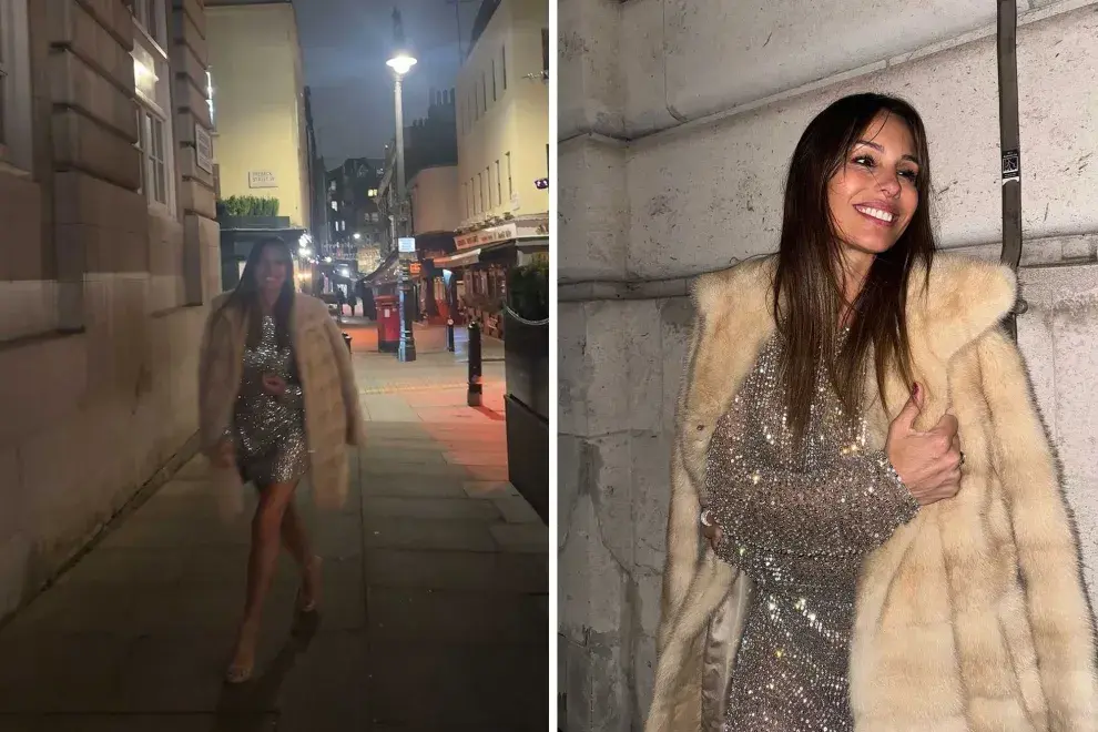 Pampita apostó a un look con brillos en color plata