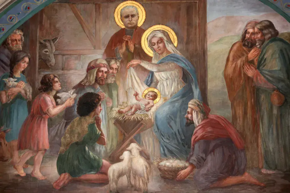 Foto del nacimiento de Jesús.