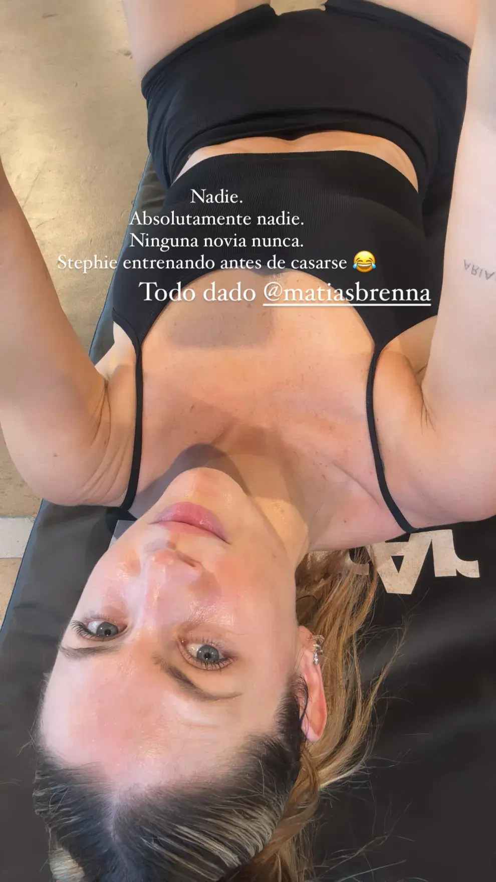 Foto de Stephanie Demner en el gimnasio.