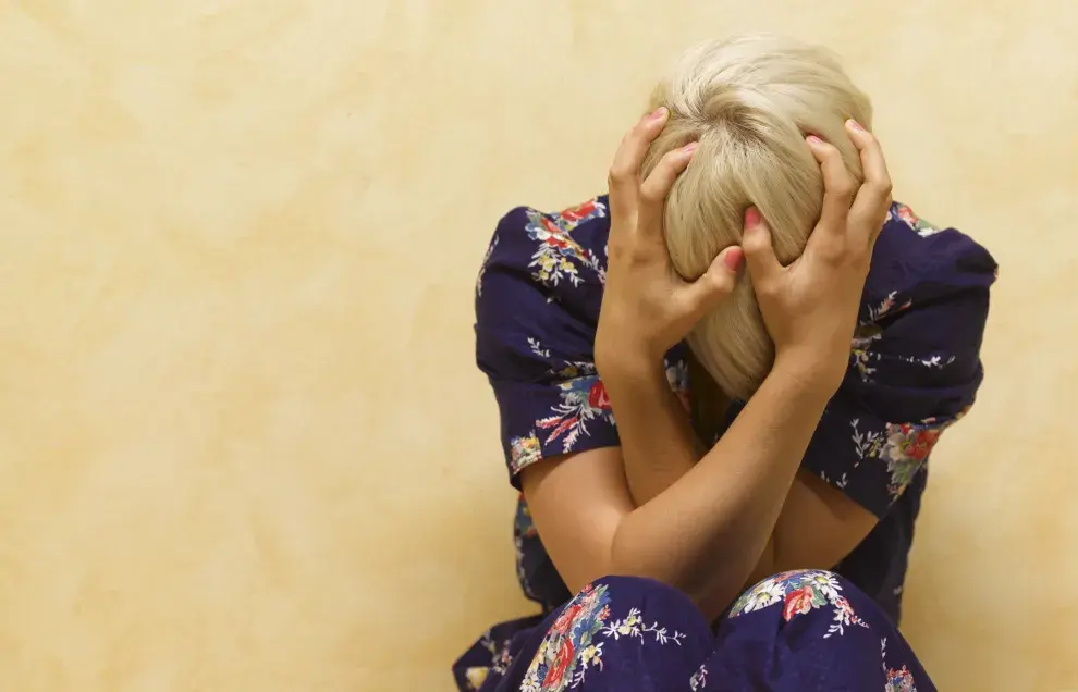 mujer estresada