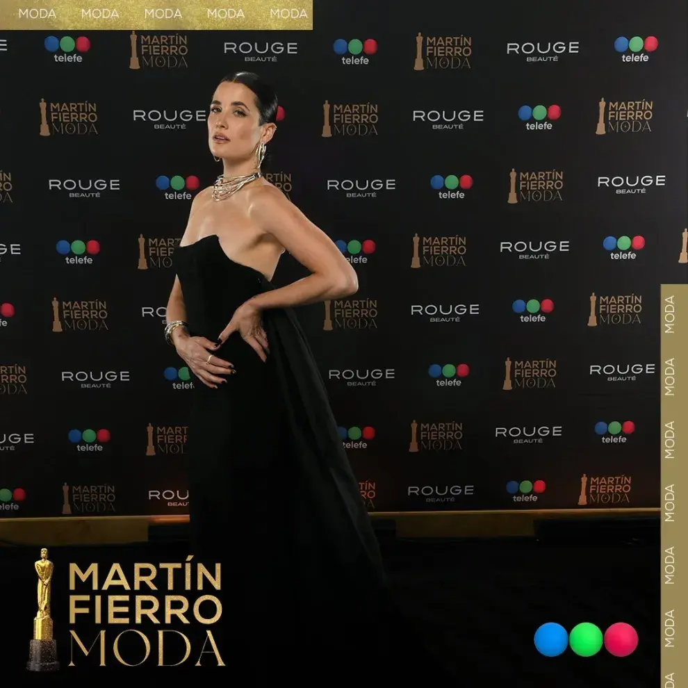 Flor Torrente en los Martín Fierro de la Moda 2024.