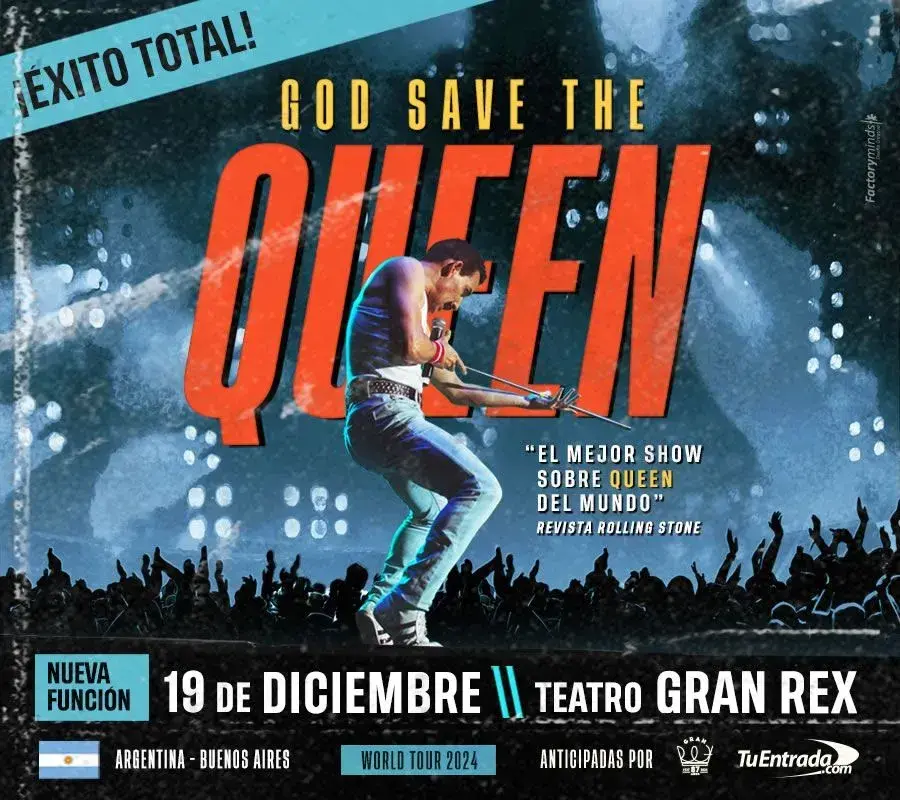 Póster del regreso de God Save the Queen.