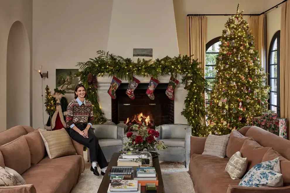 La asombrosa decoración navideña de la casa de Kendall Jenner