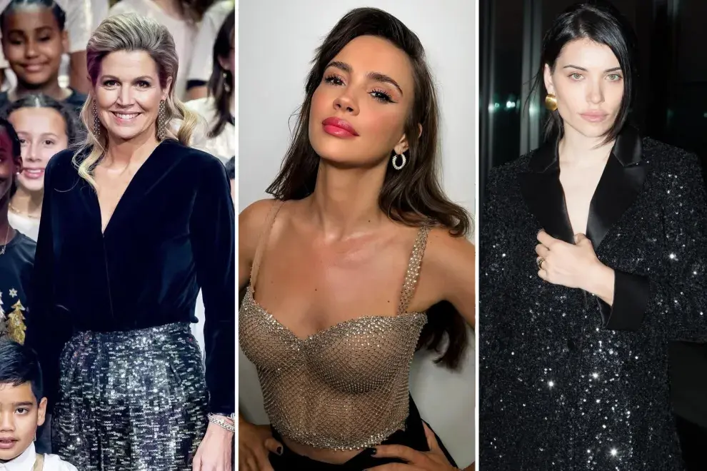 Looks con brillos: la tendencia entre las famosas que es ideal para las fiestas.