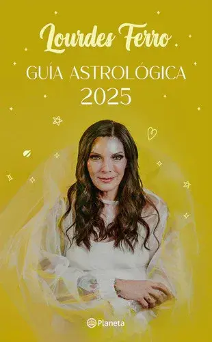 Lourdes Ferro en la portada de su Guía Astrológica 2025