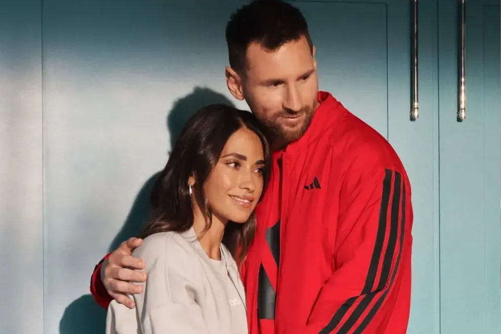 Foto de Antonela Roccuzzo y Lionel Messi.