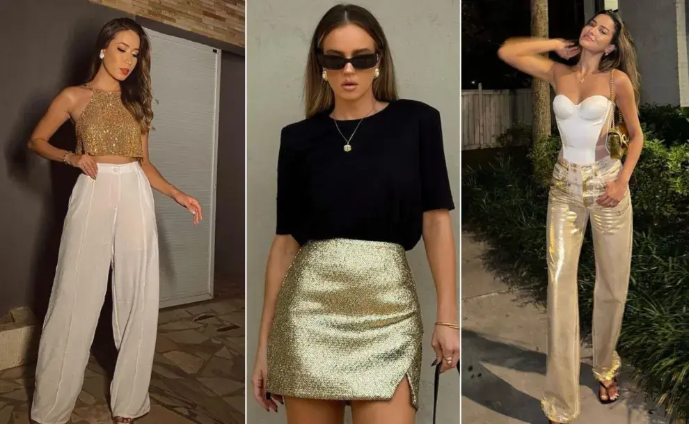 Looks en color dorado