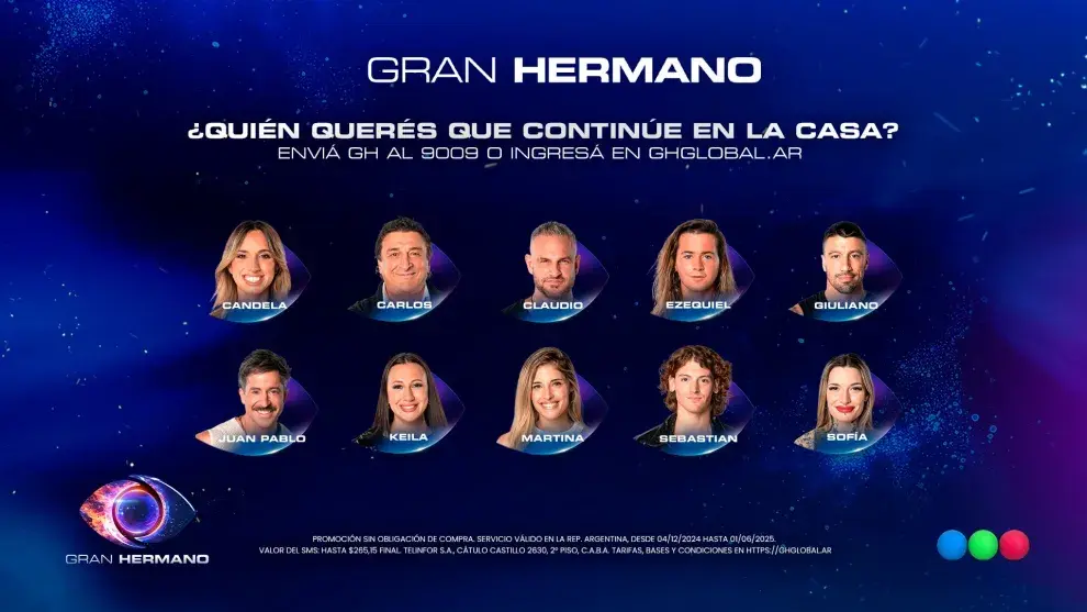 Foto de los participantes nominados de Gran Hermano.