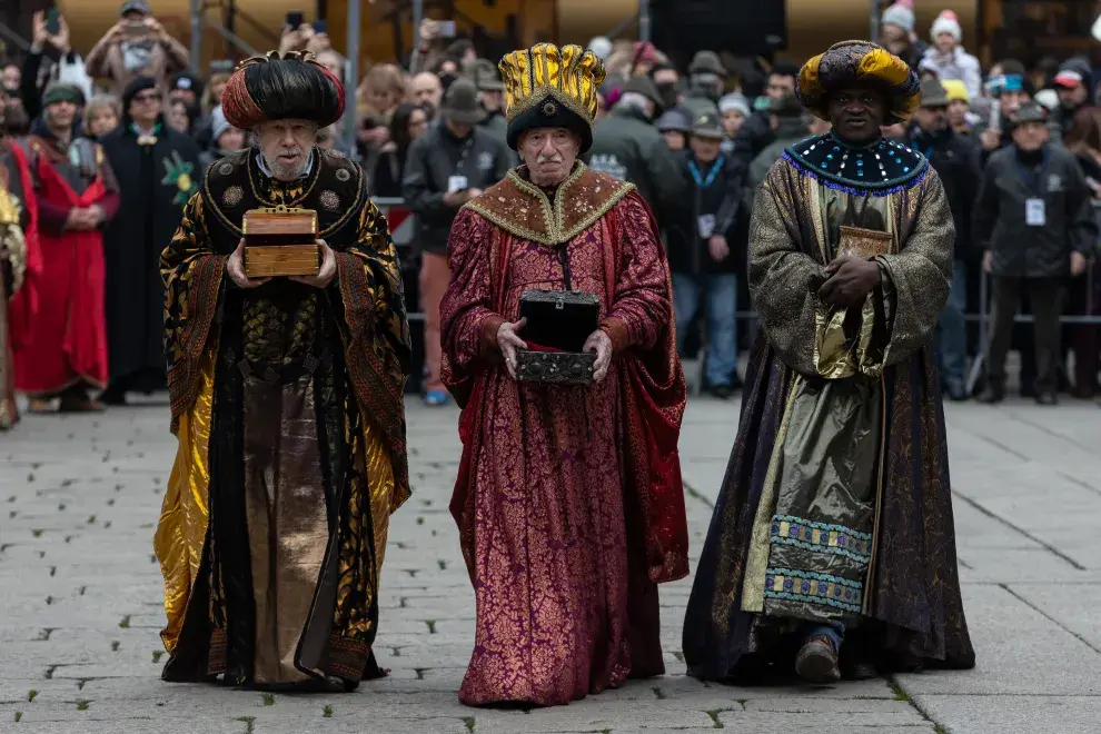 Foto alegórica de los Reyes Magos.