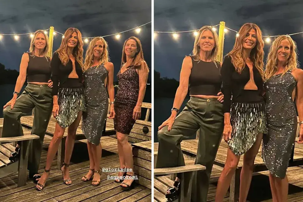 Juliana Awada compartió en sus historias de Instagram un estilismo de noche muy sexy para una salida con amigas