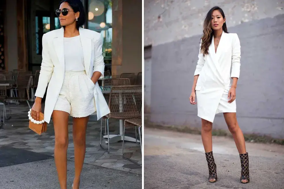 El look total white es ideal para celebrar año nuevo