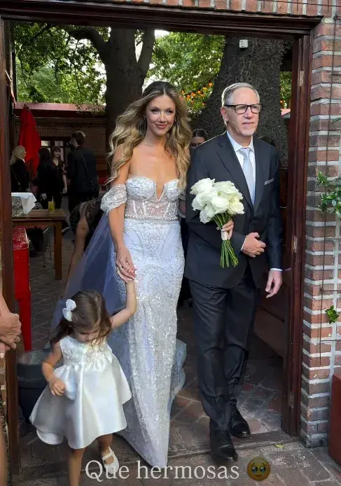 El vestido de novia de Stephanie Damner.