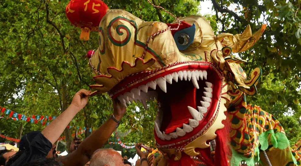 Foto de los festejos por el Año Nuevo Chino.