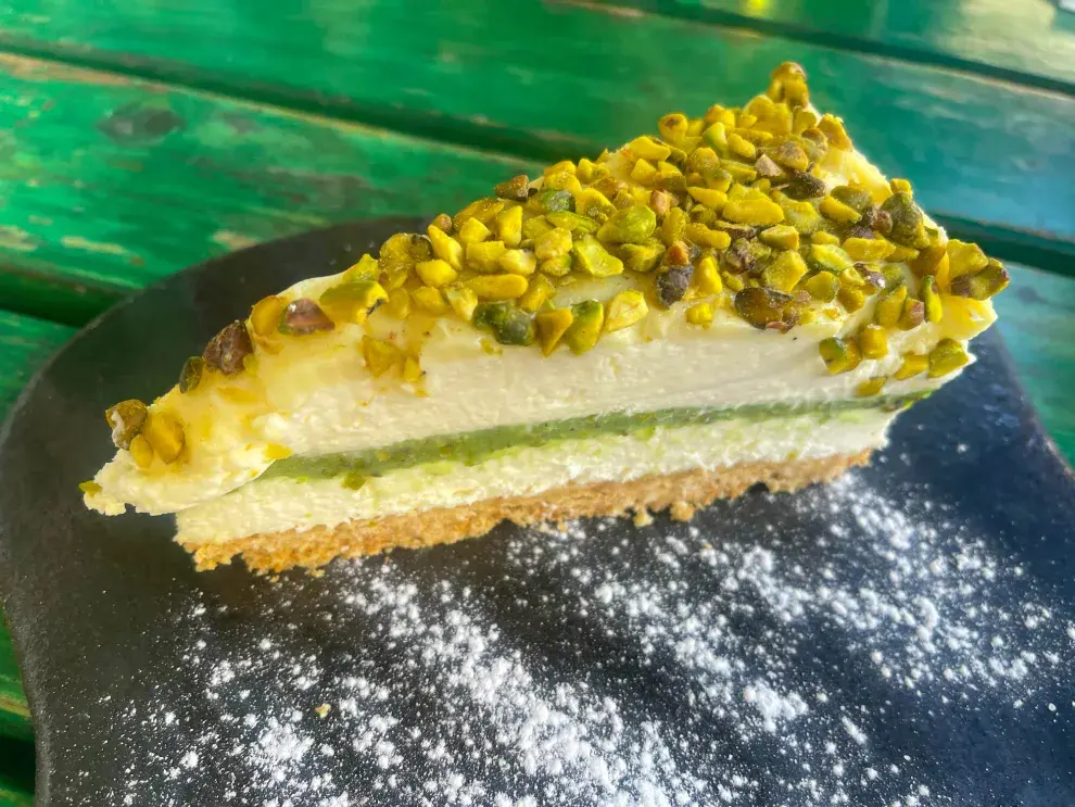 cheesecake de pistacho