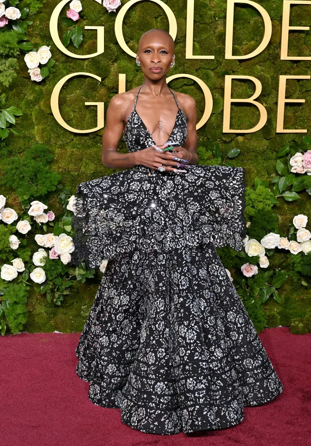 Cynthia Erivo en los golden globes