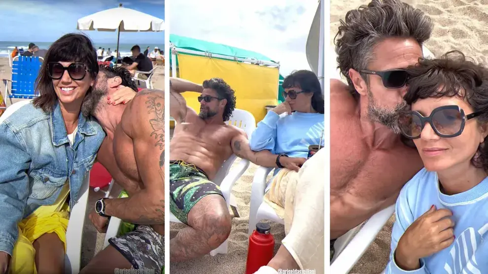 Griselda Siciliani y Luciano Castro están vacacionando en Mar del Plata