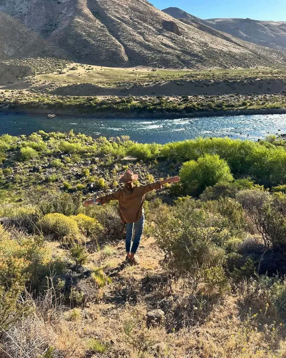 Juliana Awada en la Patagonia