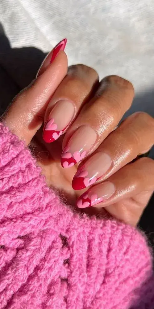 uñas de san valentín