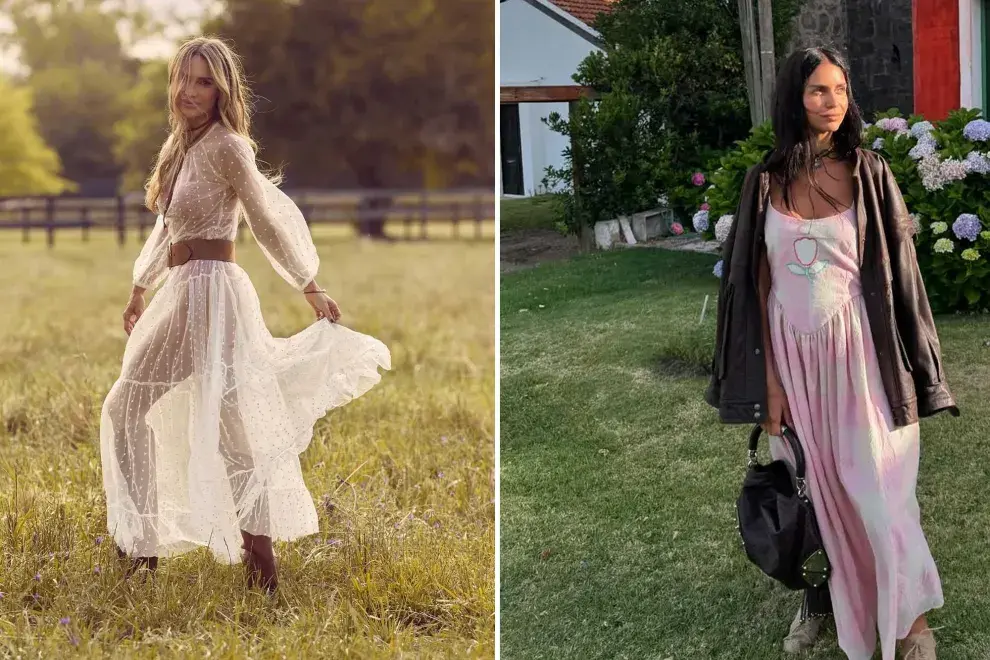 Los vestidos largos se posicionan como la prenda del verano, en todas sus formas