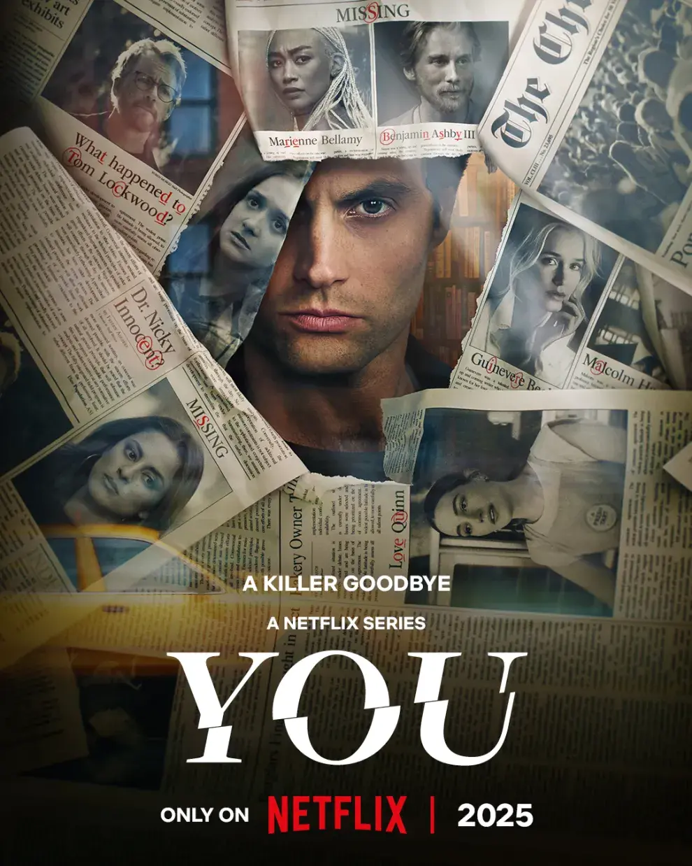 Póster de la temporada final de You en Netflix.