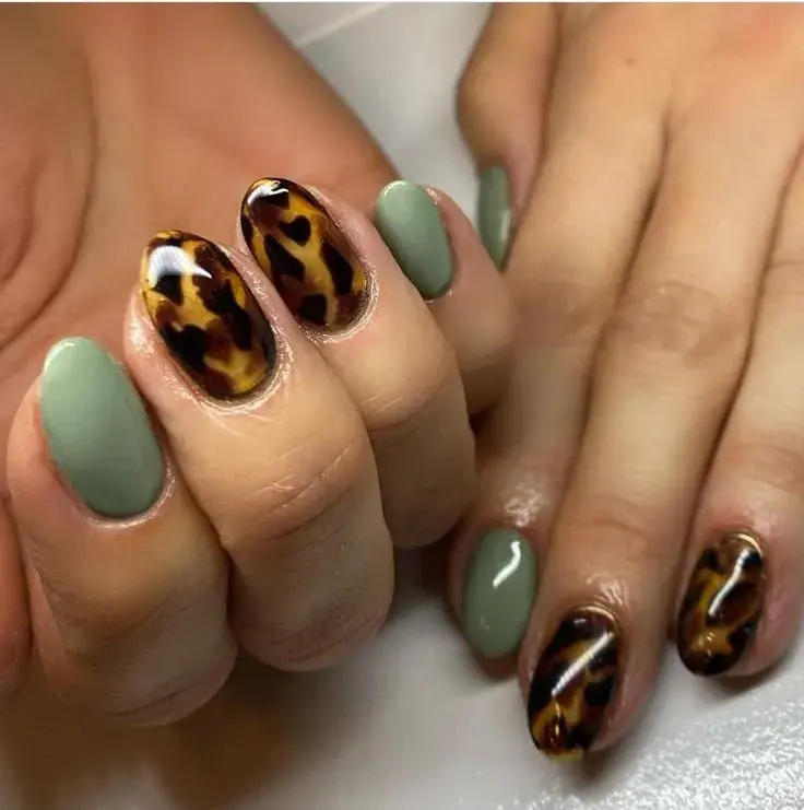 uñas animal print