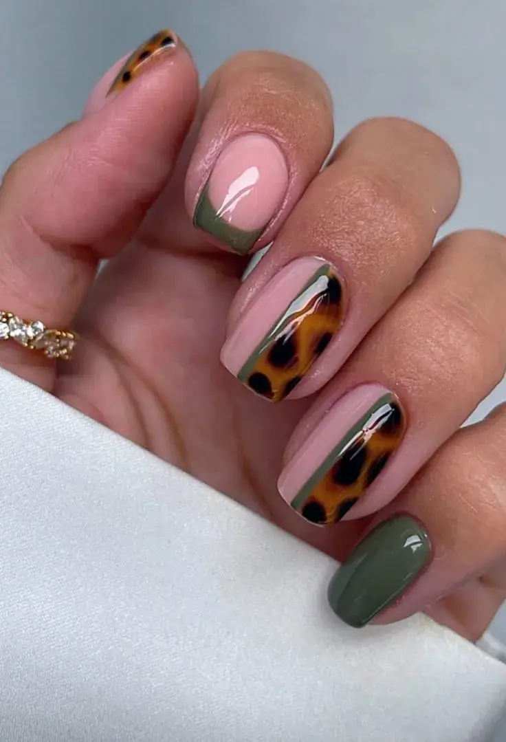 uñas animal print