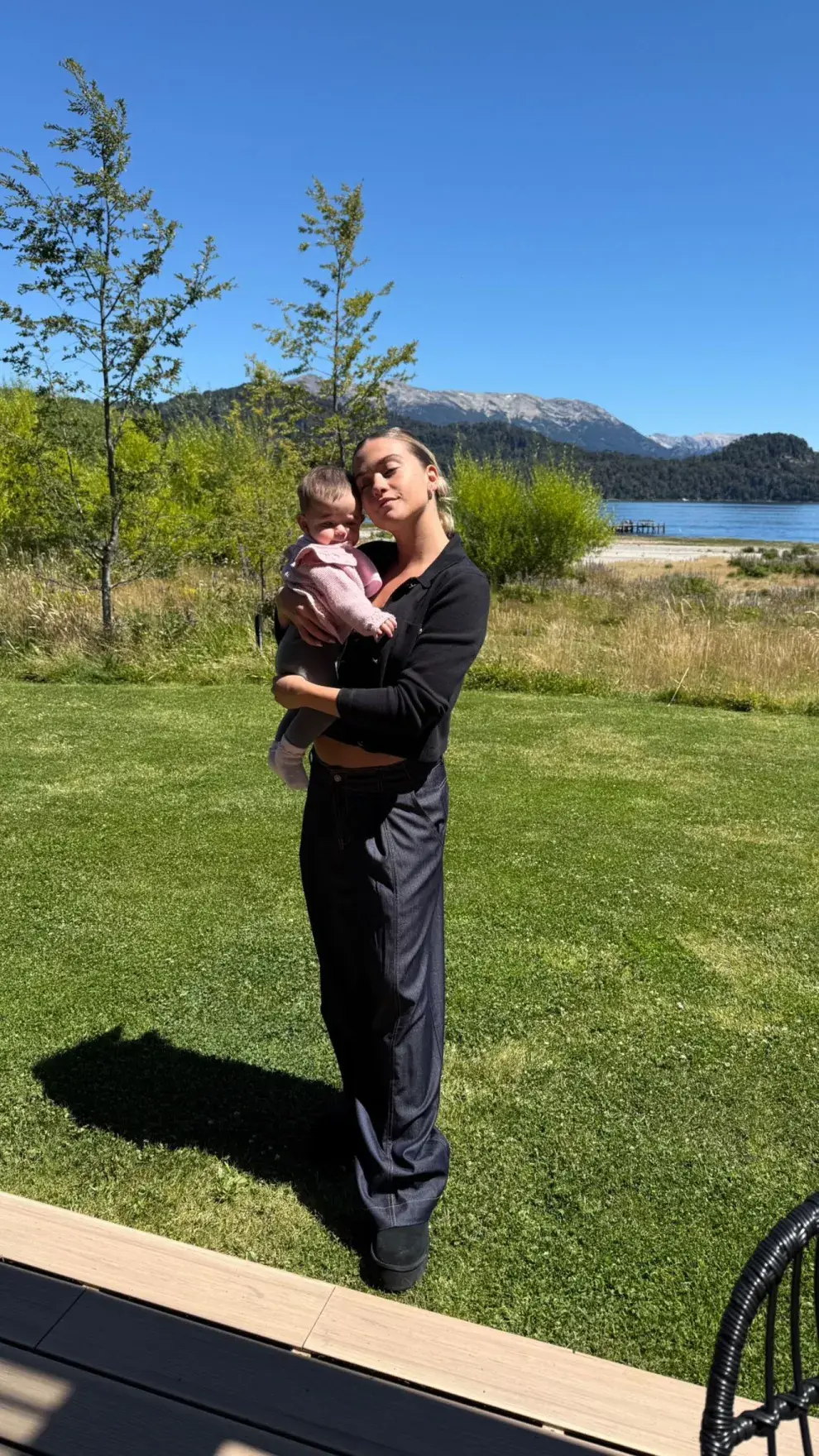 El look de Sofía Calzetti en la Patagonia.