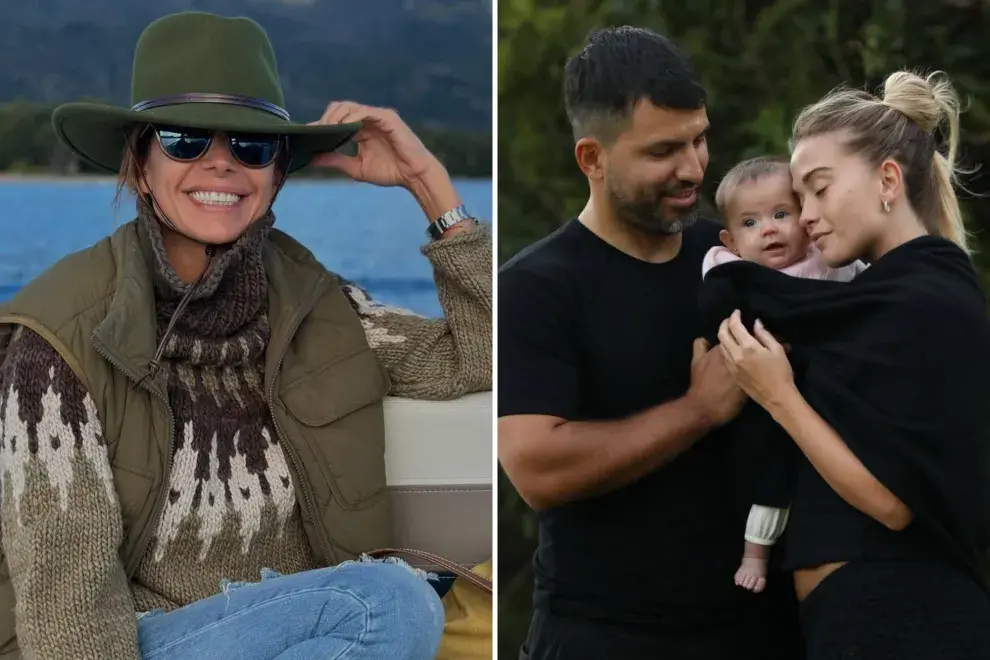 Fotos de Juliana Awada, Kun Agüero y Sofía Calzetti.