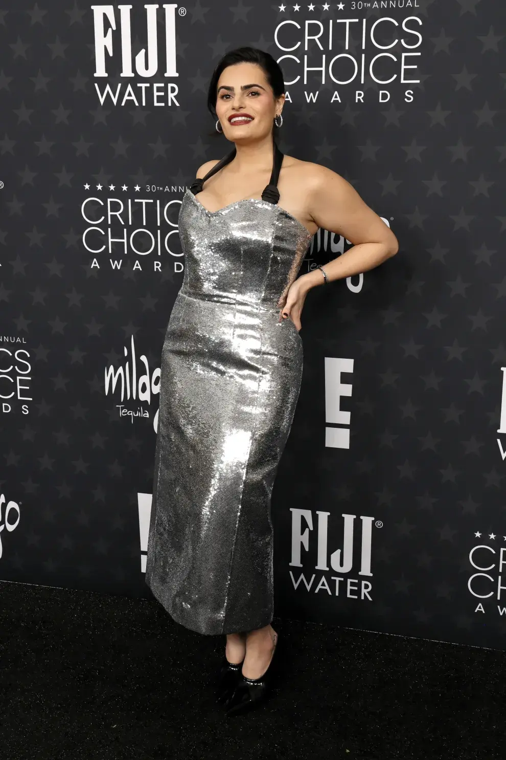 Nava Mau en la alfombra roja de los Critics Choice Awards 2025.