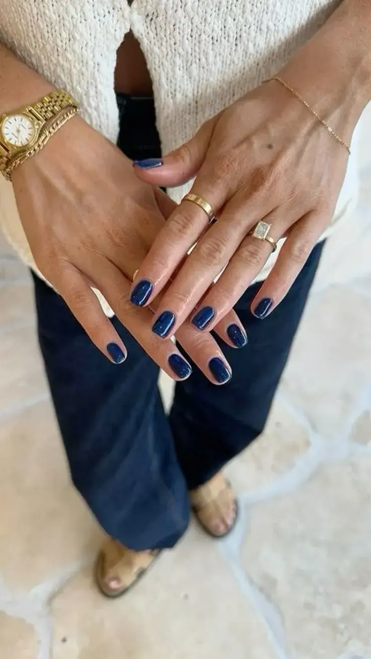 uñas azules