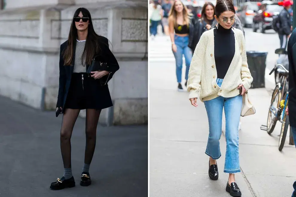 Los mocasines se pueden llevar con faldas o jeans