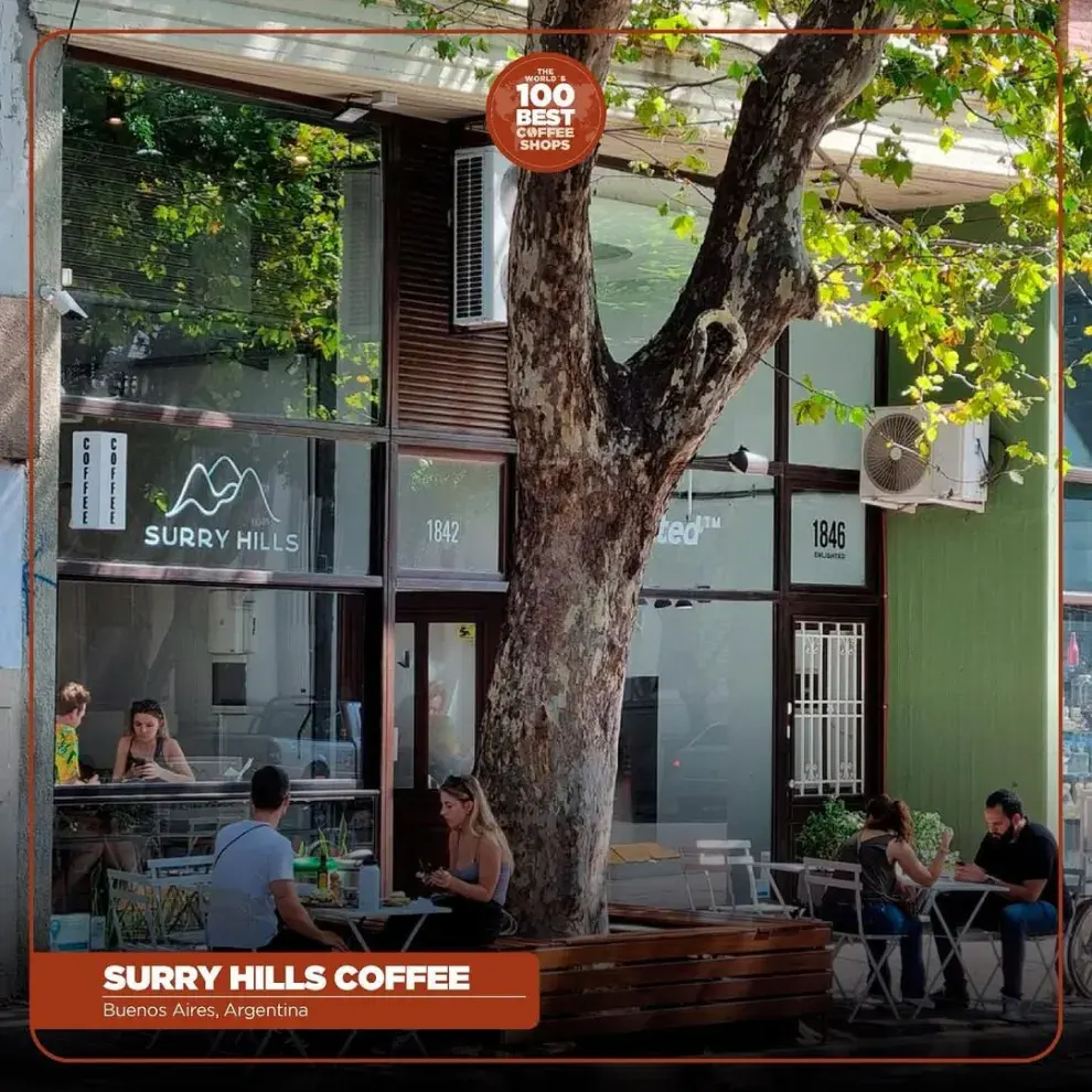 Surry Hills Coffee, la cafetería argentina elegida entre las 100 mejores del mundo.