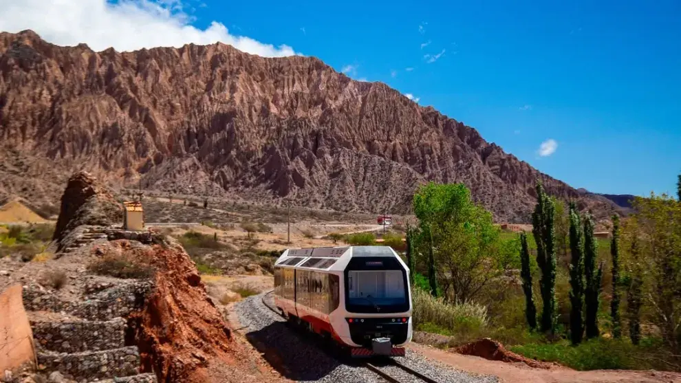 Foto del tren solar de JUjuy.