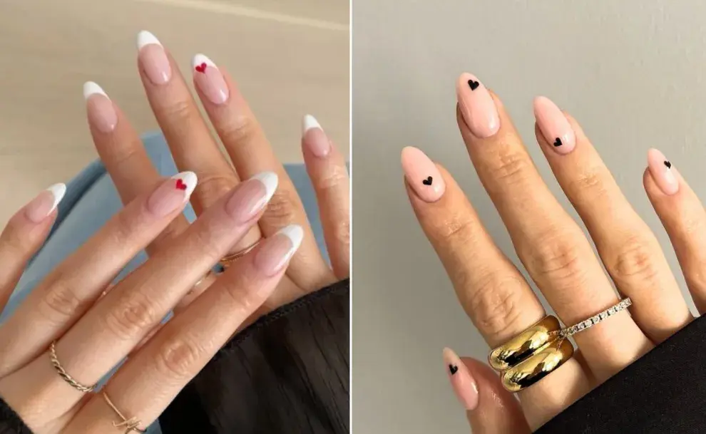 uñas de san valentín