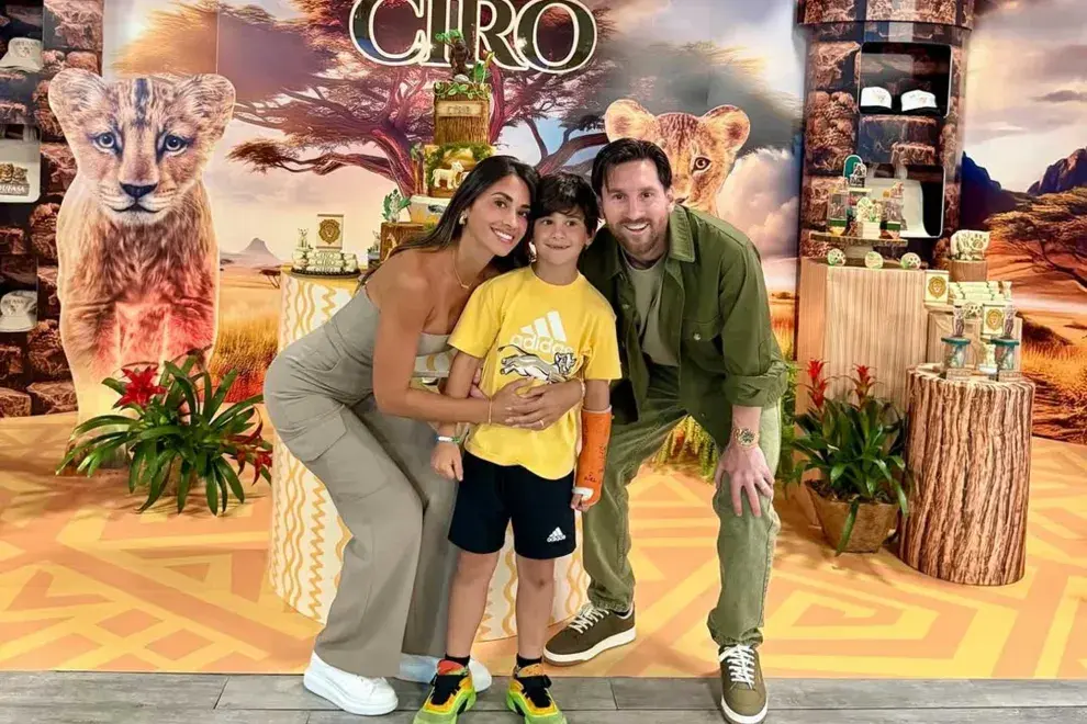 Antonela Roccuzzo posteó en su cuenta de Instagram fotos del cumpleaños de Ciro Messi en familia