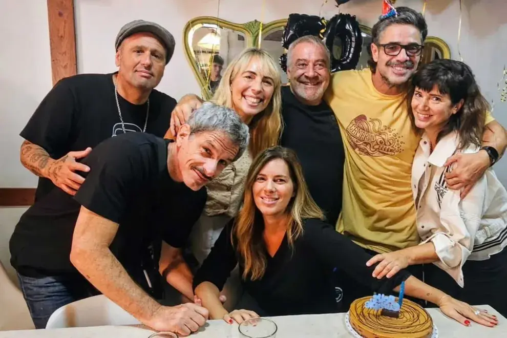 Luciano Castro celebró sus 50 años con familiares y amigos