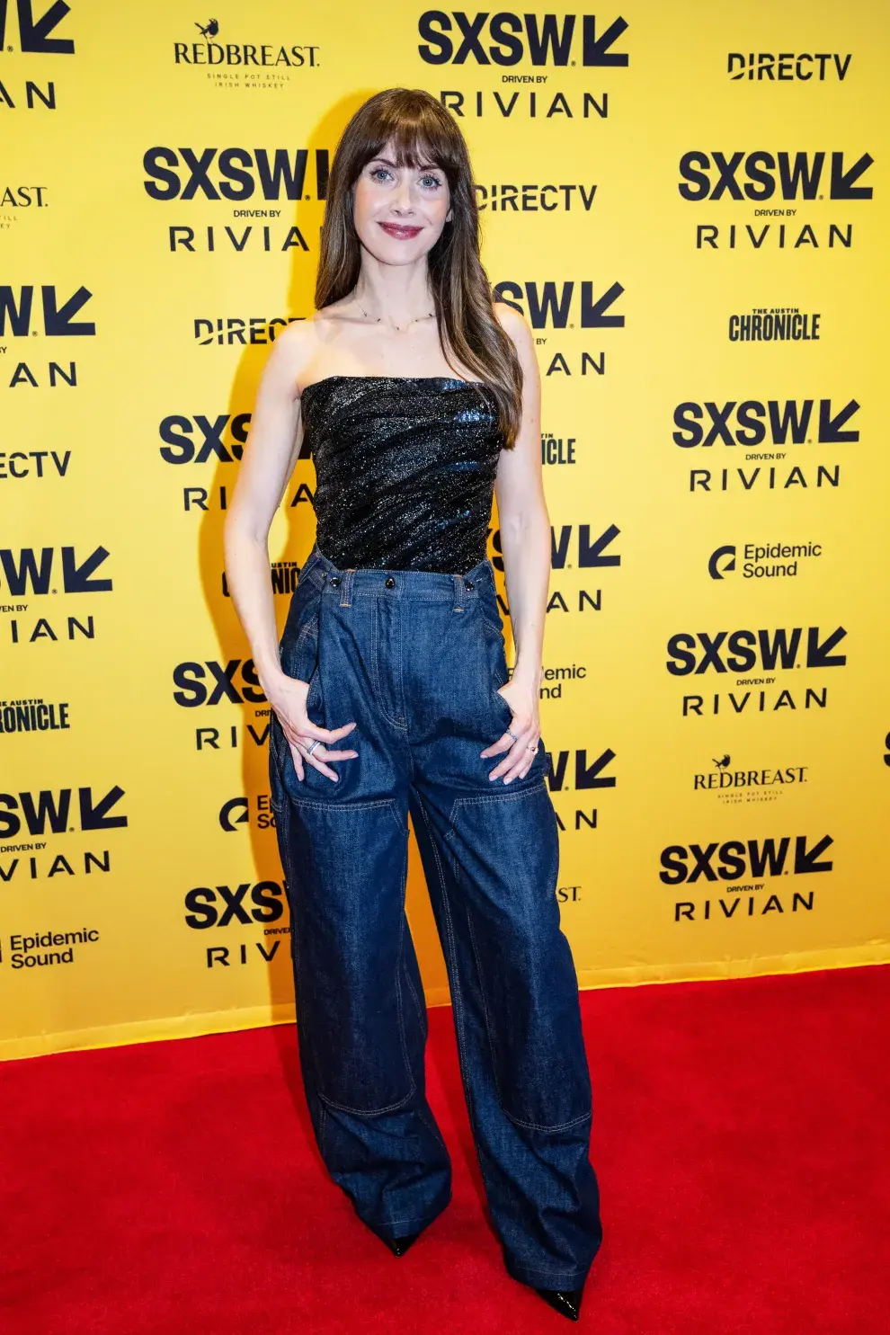 Allison Brie en la alfombra roja del Festival de Cine SXSW 2025.