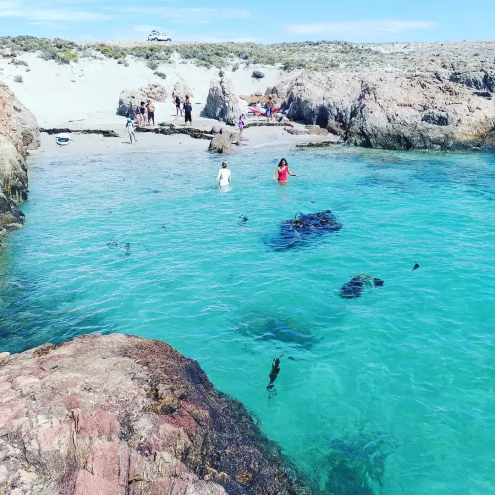 Foto de Bahía Bustamante, el lugar del sur argentino elegido por Juliana Awada.