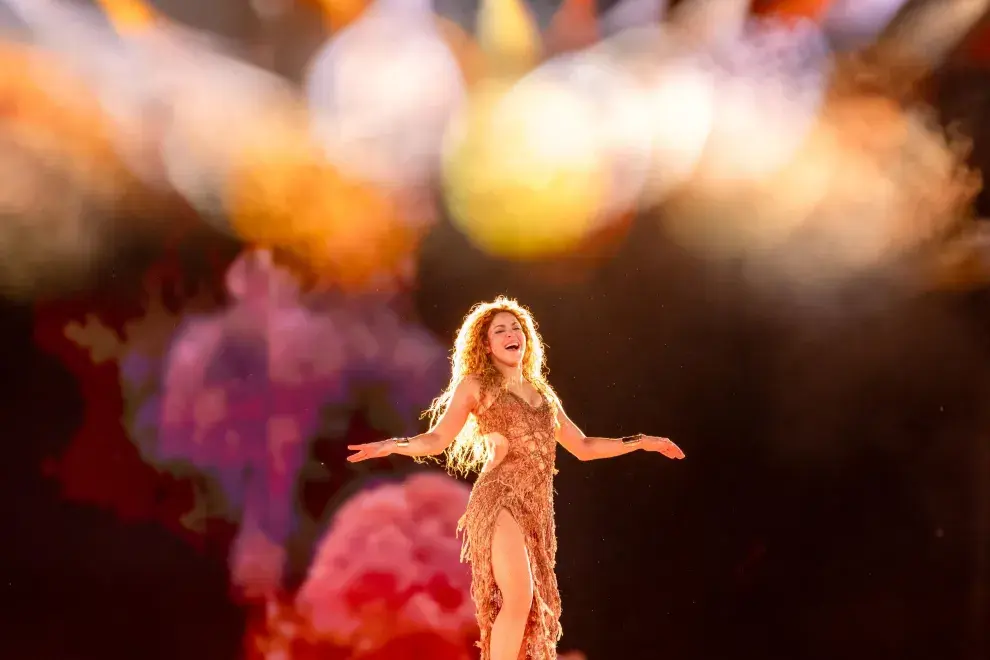 Shakira en el show Las mujeres ya no lloran tour en el Campor de Polo de Buenos Aires