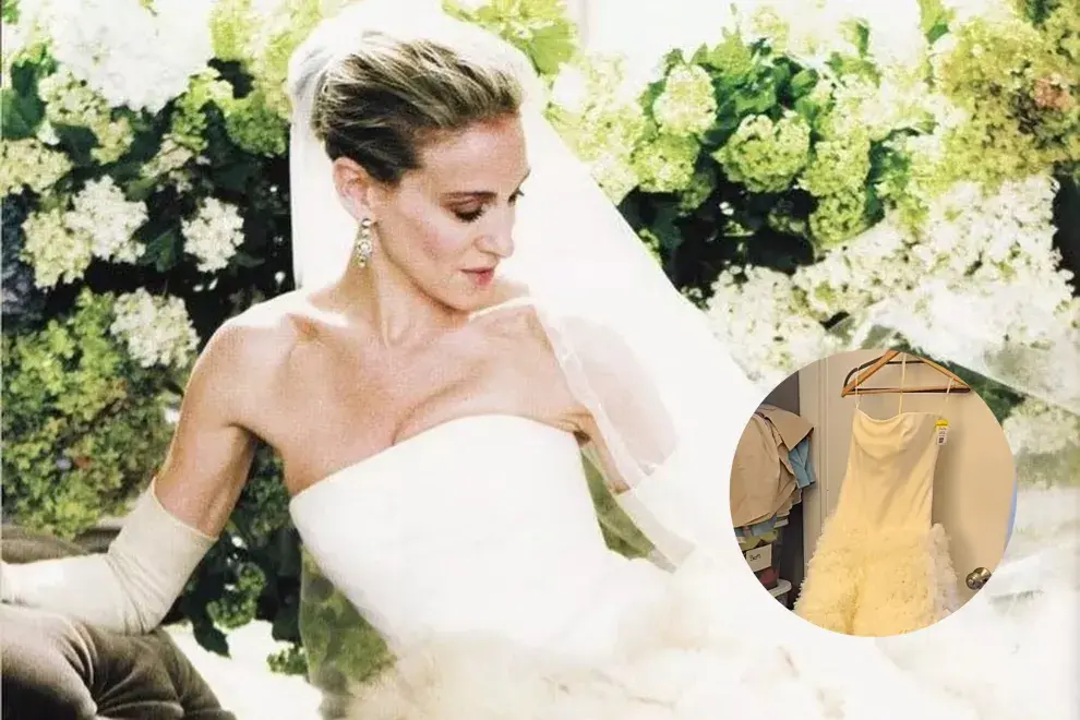 El insólito precio con el que encontraron al vestido de novia de Sarah Jessica Parker en Sex and the City