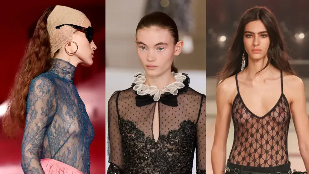 Camisetas con transparencia en Paris Fashion Week