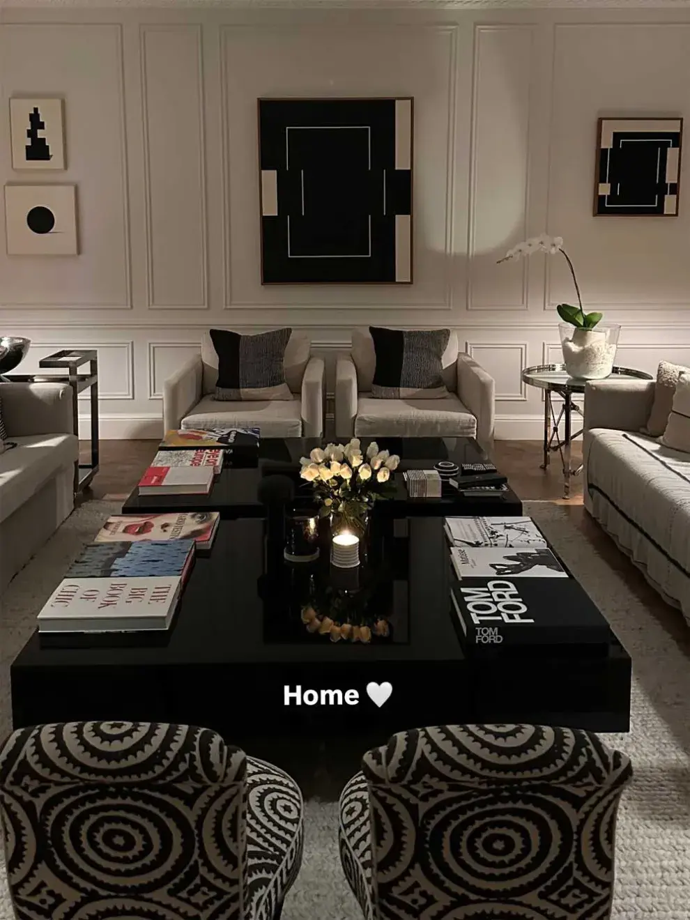 Juliana Awada publicó una foto con la deco de su living
