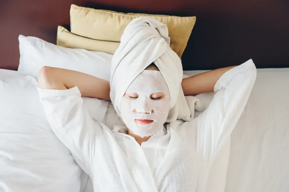 Una mujer en un spa