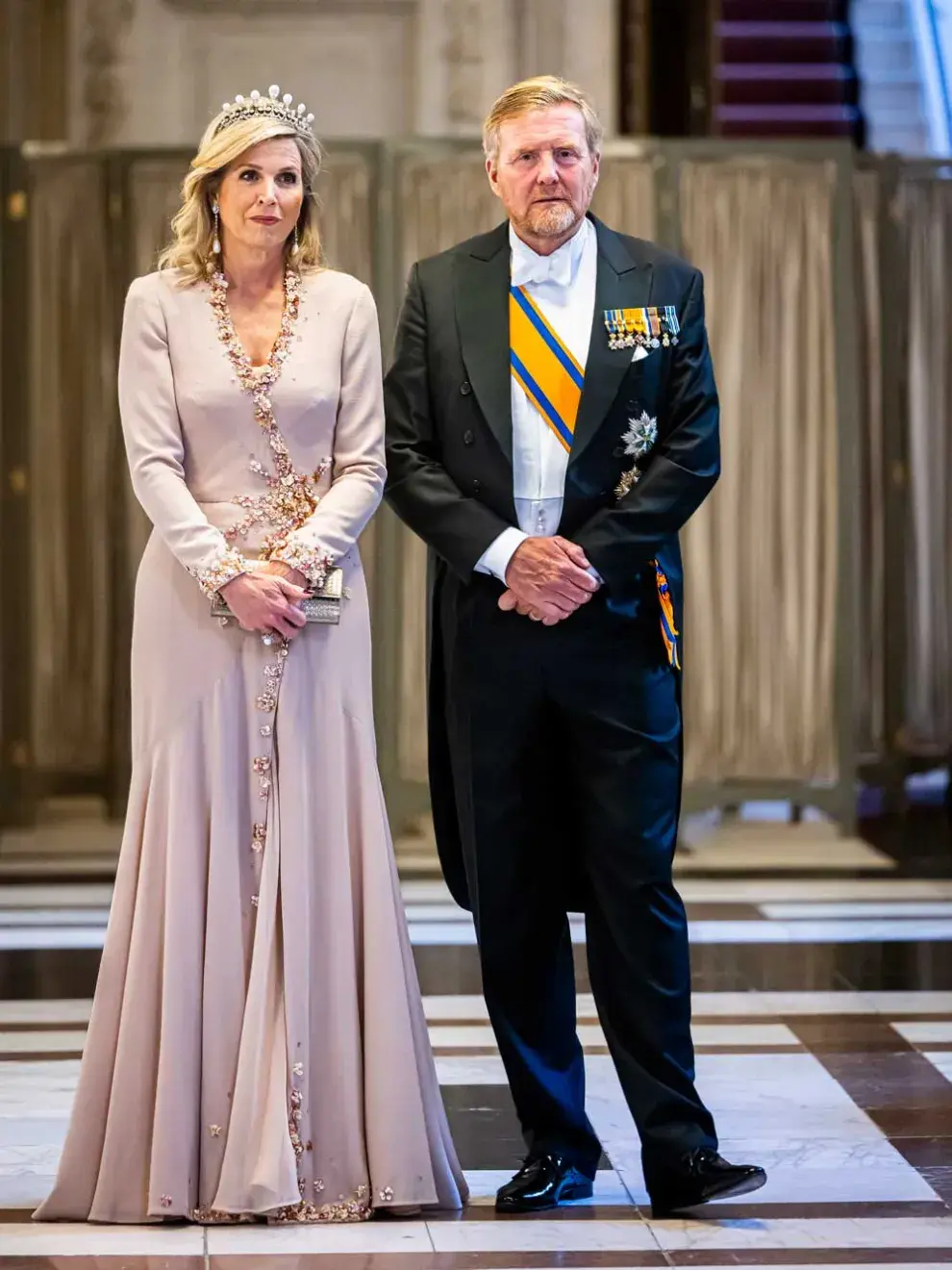Máxima Zorreguieta con un vestido de la firma Jantaminiau