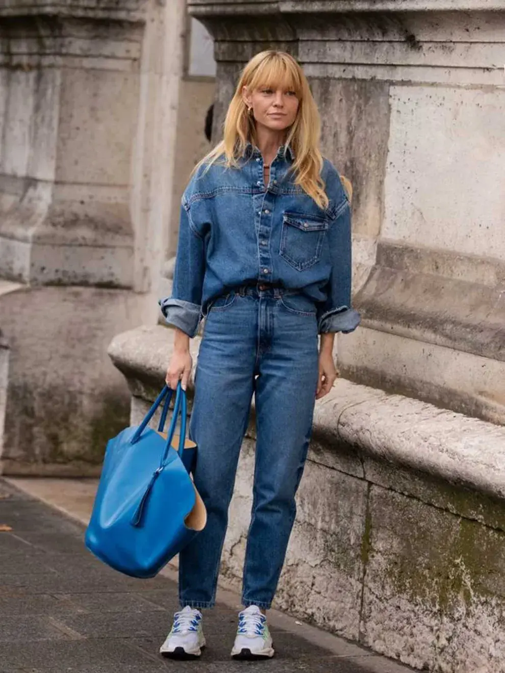 Camisa de jean + jean, un dúo furor