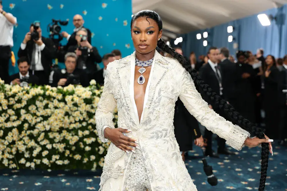 Foto de Coco Jones en la Gala del Met 2025.