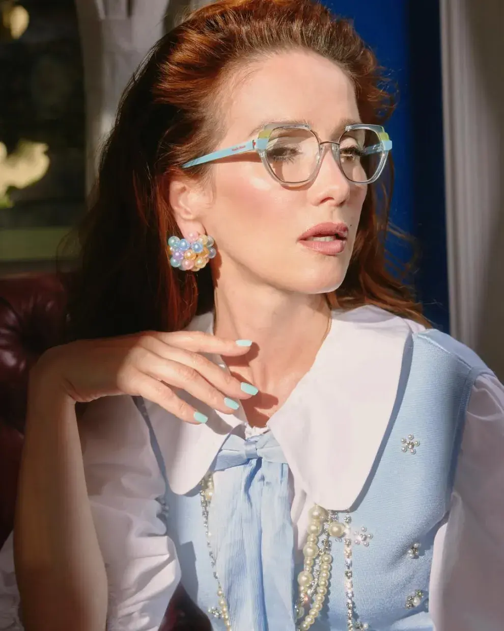 El look “rich grandma” de Natalia Oreiro.