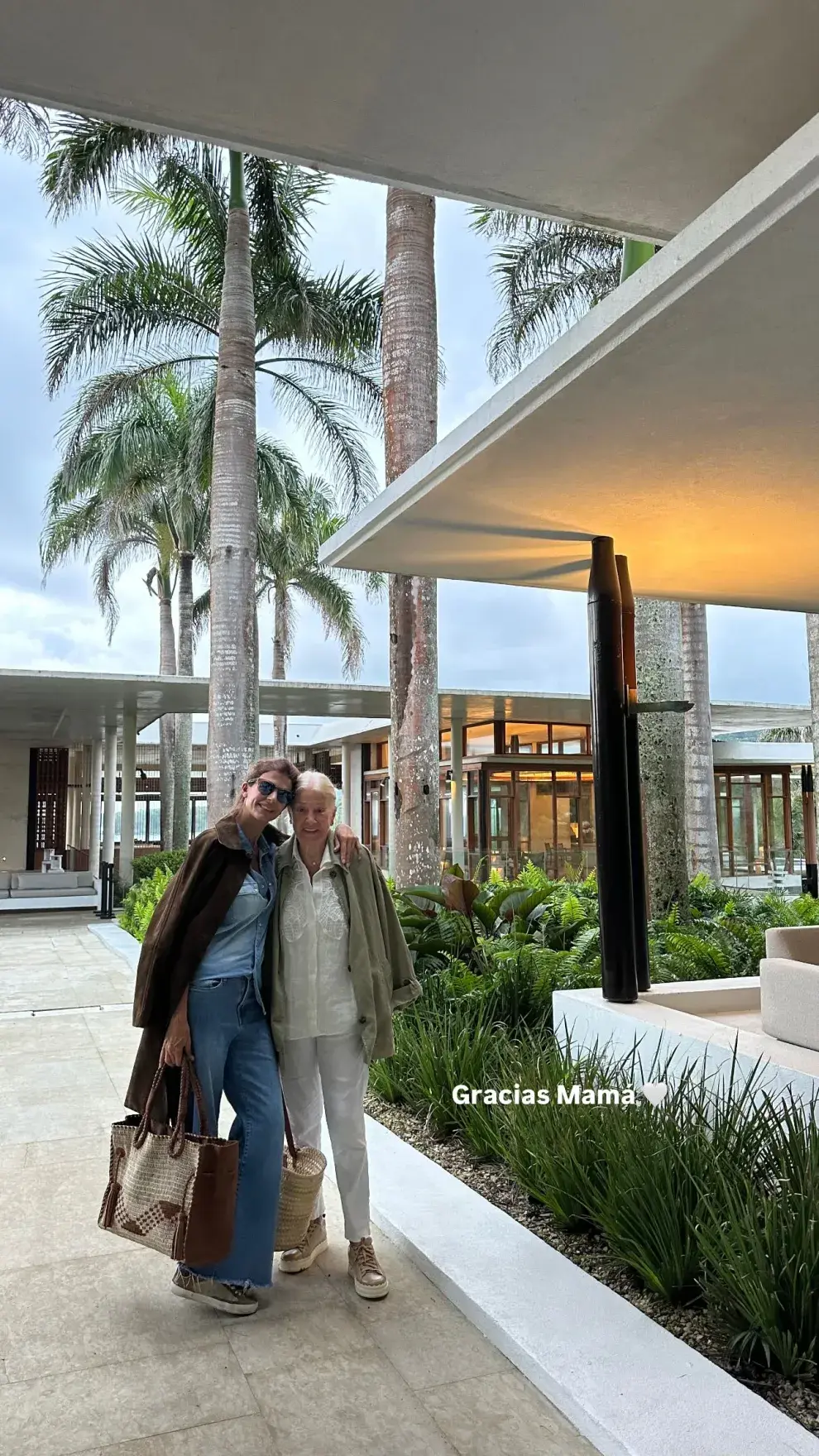 Juliana compartió en sus historias su look en República Dominicana