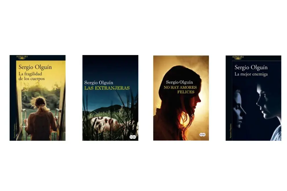 Las cuatro novelas precedentes a Media Verónica, de la saga de Sergio Olguín
