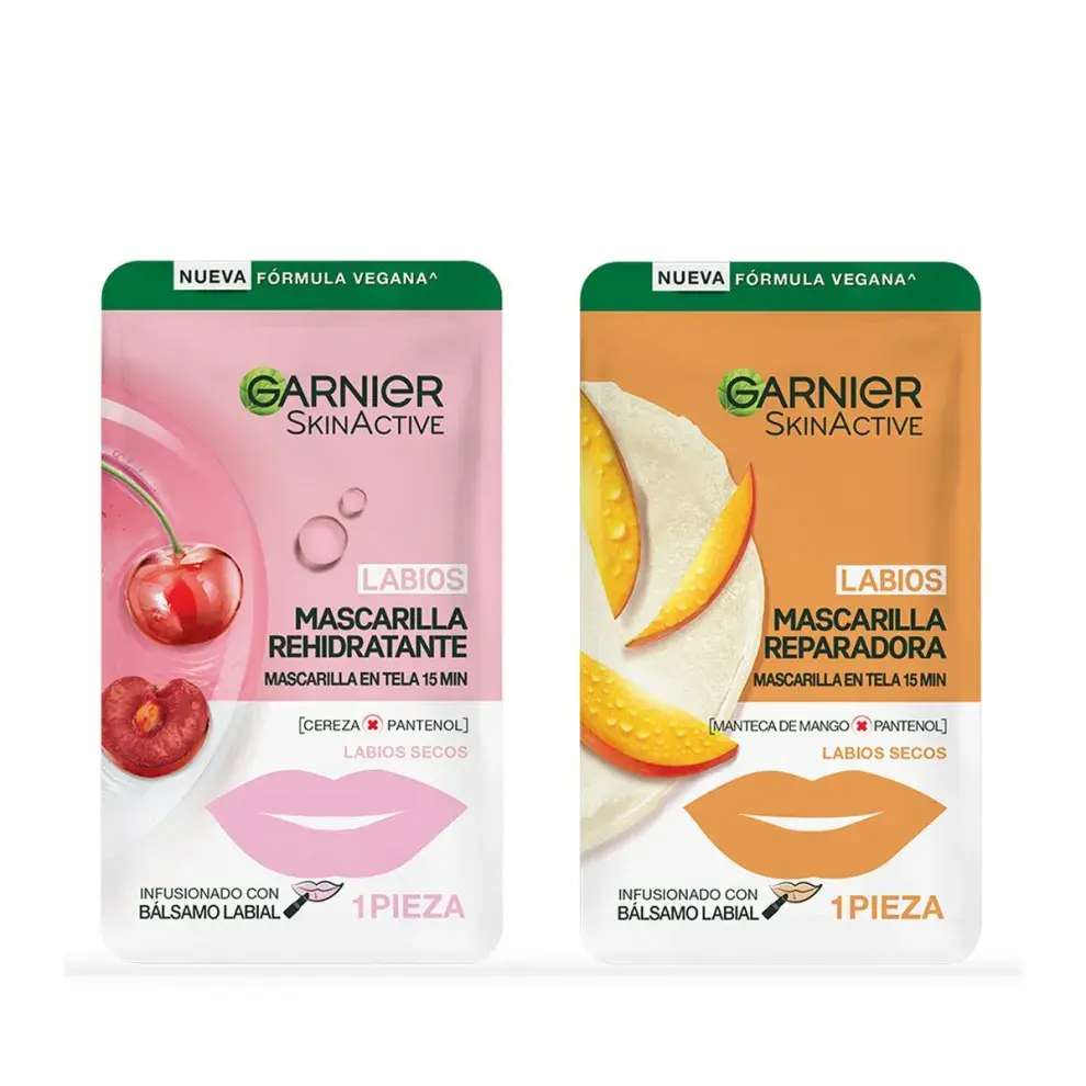 Mascarillas Labiales Hidratante y Reparadora de Garnier